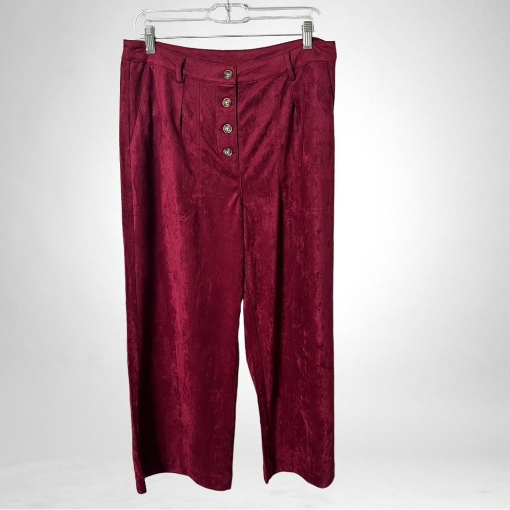 Saint Geraldine Marshall Pant Red Velvet New With Tags Size 1X